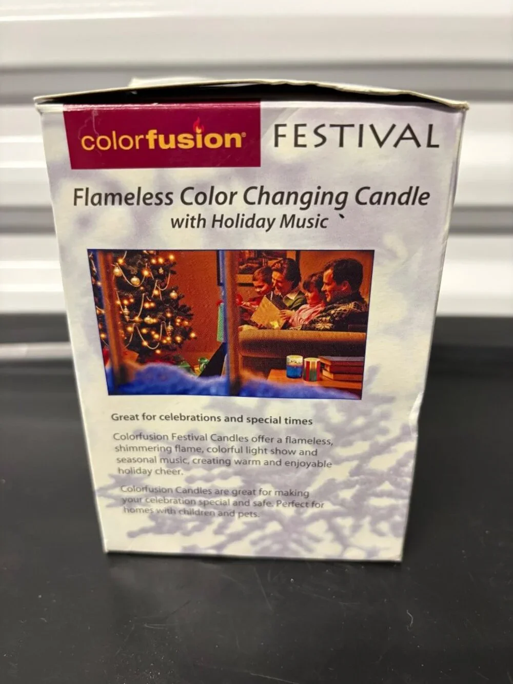 Colorfusion Flameless Color Changing Candle Christmas Flameless Music Poinsettia